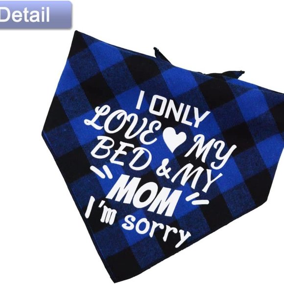 Mother's Day 2 Plaid Pet Bandanas Super Pretty!! Cat or Dog Fashion Scarfs - Picture 3 of 5